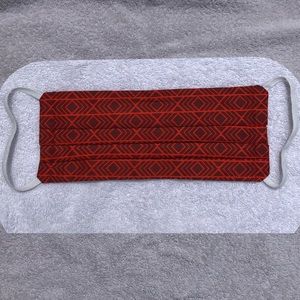Red Aztec Face Mask